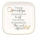 Gifts for Women Friends Ceramics Jewelry Dish, There are friendships imprinted on our hearts that will never be diminished by time and distance, for Originality Gifts to My Friends