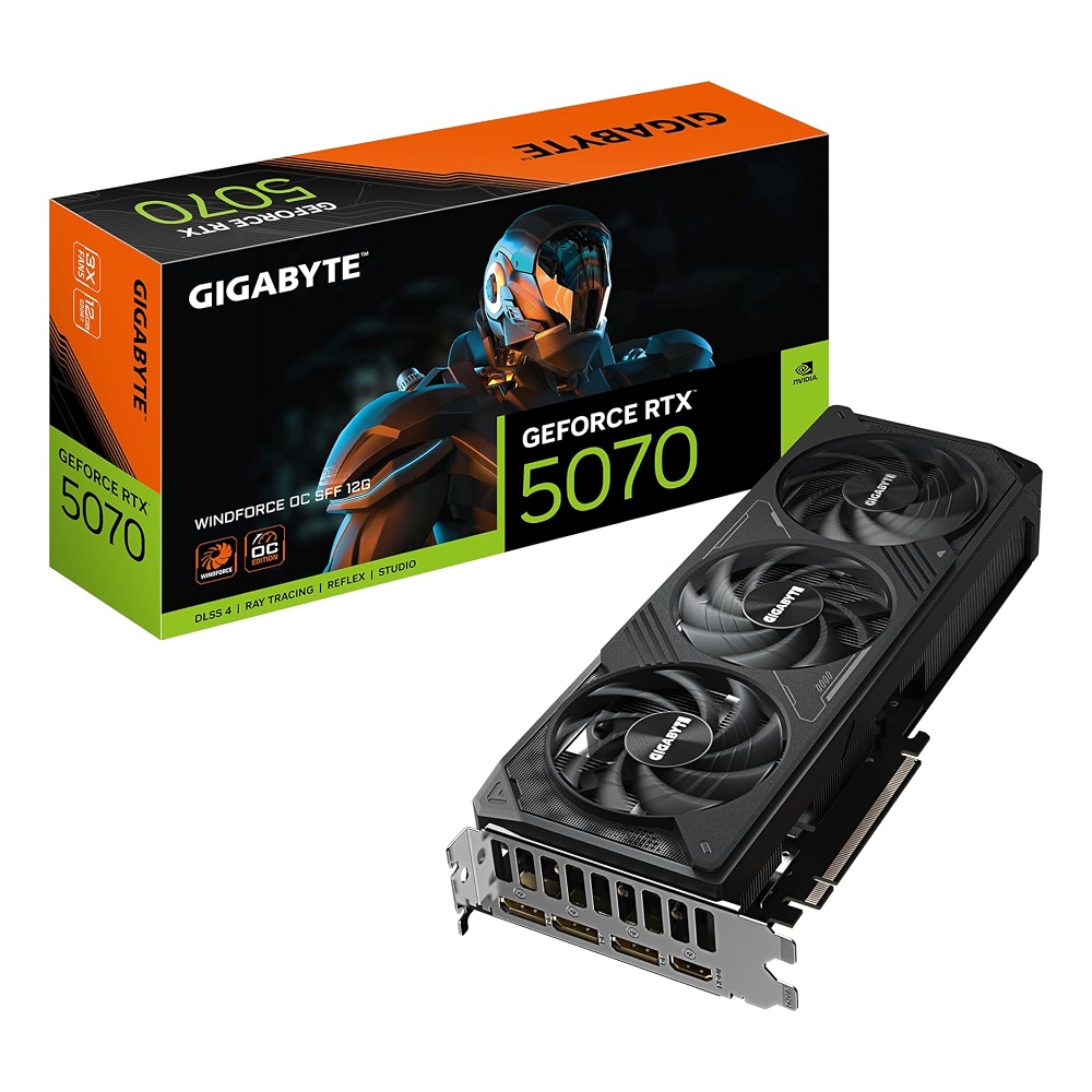 GIGABYTE GV-N5070WF3OC-12GD | GeForce RTX 5070 WINDFORCE 3X OC