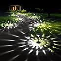 GIGALUMI Solar Lights Outdoor Waterproof Pathway Lights, 16 Pack Cold White