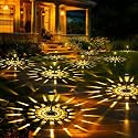 GIGALUMI Solar Lights Outdoor Waterproof Pathway Lights, 16 Pack Warm White