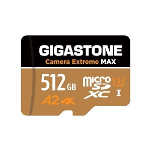 5-years data recovery gigastone 512gb micro sd card 4k camera extreme max series speed up to 180mbs compatible with gopro dji redtiger rove viofo vantrue dash cam microsdxc uhs-i a2 4k u3