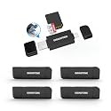 GIGASTONE SD Card Reader 5-Pack, 5-in-1 USB-A/USB-C Card Reader, Dual Slot for SD/Micro SD/SDHC/SDXC, Compatible with Laptop, PC, iPhone16/15, MacBook Pro/Air, iPad Pro, Android