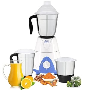 gigawatts 1000w all-in-one mixer grinder blender heavy duty electric mixy 3 stainless steel jars with leak proof lid 3 speed control 21000 rpm 1 year warranty