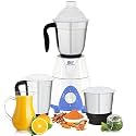 GIGAWATTS 1000W All-in-One Mixer Grinder Blender Heavy Duty Electric Mixy, 3 Stainless Steel Jars with Leak Proof Lid 3 Speed Control 21000 RPM (1 Year Warranty)