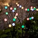 GIGAWATTS GW-911 Solar Garden Light Outdoor, 8 LED Firefly Swaying Lamp with 2V Panel 600mAh Battery, BIS Approved IP65 Waterproof Garden Lights for Lawn Patio Pathway (Pack of 1, Multicolor)