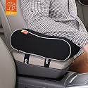Gigi Memory Foam, Cotton Car Armrest Cushion (Black)