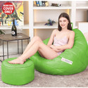 GIGLICK XXXL Tear Drop Bean Bag Cover  (Without Beans)