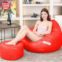 GIGLICK XXXL Tear Drop Bean Bag Cover  (Without Beans)