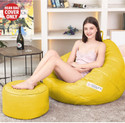 GIGLICK XXXL Tear Drop Bean Bag Cover  (Without Beans)