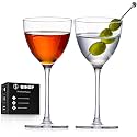 GIHOP Nick and Nora Cocktail Glasses, Small Coupe Martini Glasses Set of 2