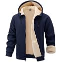 Gihuo Men39s Winter Sherpa Lined Hoodie Zip
