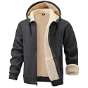 Gihuo Men39s Winter Sherpa Lined Hoodie Zip