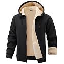 Gihuo Men39s Winter Sherpa Lined Hoodie Zip