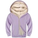 Gihuo Kids Fleece Jacket Sherpa Lined Zip Up Hoodie