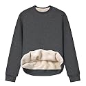 Gihuo Women39s Fleece Sherpa Lined Crewneck Pullover