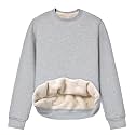 Gihuo Women39s Fleece Sherpa Lined Crewneck Pullover