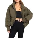 Gihuo Women’s Winter Cropped Puffer Jacket Coat Short Warm Quilted Jacket 2026