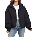 Gihuo Women’s Winter Cropped Puffer Jacket Coat Short Warm Quilted Jacket 2026