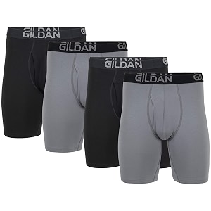 Gildan Mens Cotton Stretch Boxer Briefs Multipack