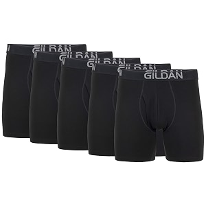Gildan Mens Cotton Stretch Boxer Briefs Multipack