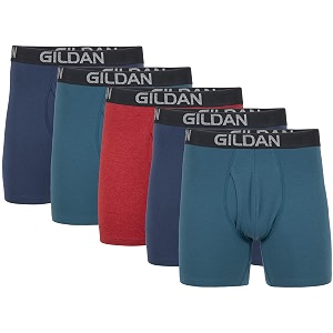 Gildan Mens Cotton Stretch Boxer Briefs Multipack