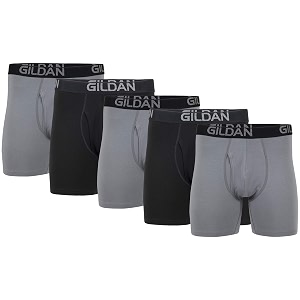 Gildan Mens Cotton Stretch Boxer Briefs Multipack