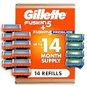 Gillette Fusion5 ProGlide Razor Refills for Men 10 Count + Fusion5 ProGlide Shield Refills 4 Count, 14 Total Blade Refills