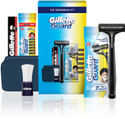 Gillette Guard 5 in 1 Shaving Kit for men with Travel Pouch | Gifts for men (10 Items in the set)