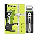 Gillette Labs Shaving Razor for Men, White Edition Handle, 2 Blade Refills and Travel Case, Gift Set (Pack of 6)
