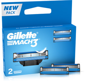 gillette mach3 cartridges with anti friction blades pack of 2