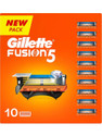 Gillette Men Set of 10 Fusion Shaving Blades Cartridges (Pack of 10)