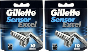gillette sensor excel importedsensor excel cartridges - 10 ct pack of 2 pack of 2