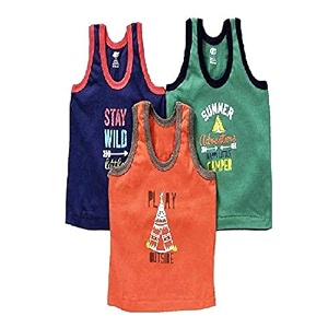 baby boy amp baby girl color printed vest baniyan cotton regular fit half sleeve inner wear vest