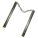 Stainless Steel Nunchaku for Martial Arts Equipment for Training and Self-Defense (Silver Colour)