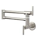 GIMILI Pot Filler Brushed Nickel Kitchen Stove Faucet