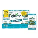 Gimme 20 CT Sea Salt Organic Roasted Seaweed Snacks, 5g, 0.17oz, 3.52 Ounce (Pack of 8)