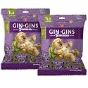 GIN GINS Sweet Ginger Gummies Made w/Fresh Ginger 1lb 2Pk