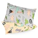 Gina Era Ergonomic Toddler Pillowcase,(2 Pack) 100% Cotton Pillowscase, Size:14 * 19 inch,Fits Kids Pillows sizesd 13 x 18 or 12x 16 - Machine Washable (style20)