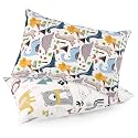Gina Era Ergonomic Toddler Pillowcase,(2 Pack) 100% Cotton Pillowscase, Size:14 * 19 inch,Fits Kids Pillows sizesd 13 x 18 or 12x 16 - Machine Washable (style14)