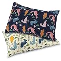 Gina Era Ergonomic Toddler Pillowcase,(2 Pack) 100% Cotton Pillowscase, Size:14 * 19 inch,Fits Kids Pillows sizesd 13 x 18 or 12x 16 - Machine Washable (style15)