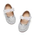 GINFIVE Toddler Girls Dress Shoes Little Girls Mary Janes Ballerina Flats Shoes Toddler