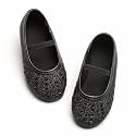 GINFIVE Toddler Girls Dress Shoes Little Girls Mary Janes Ballerina Flats Shoes Toddler