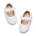 GINFIVE Toddler Girls Dress Shoes Little Girls Mary Janes Ballerina Flats Shoes Toddler