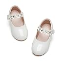 GINFIVE Toddler Girls Dress Shoes Little Girls Mary Janes Ballerina Flats Shoes Toddler