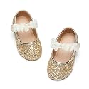 GINFIVE Toddler Girls Dress Shoes Little Girls Mary Janes Ballerina Flats Shoes Toddler