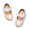 GINFIVE Toddler Girls Dress Shoes Little Girls Mary Janes Ballerina Flats Shoes Toddler