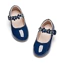 GINFIVE Toddler Girls Dress Shoes Little Girls Mary Janes Ballerina Flats Shoes Toddler