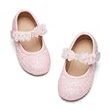 GINFIVE Toddler Girls Dress Shoes Little Girls Mary Janes Ballerina Flats Shoes Toddler