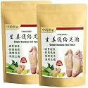 Ginger Foot Pads 40PCS Ginger Pads Natural Bamboo Vinegar Ginger Foot Patches for Removing Impurities Deep Cleansing, Foot and Body Care Home Use 足贴 生姜足贴