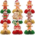 Gingerbread Centerpieces for Tables, 9Pcs Christmas Table Decorations